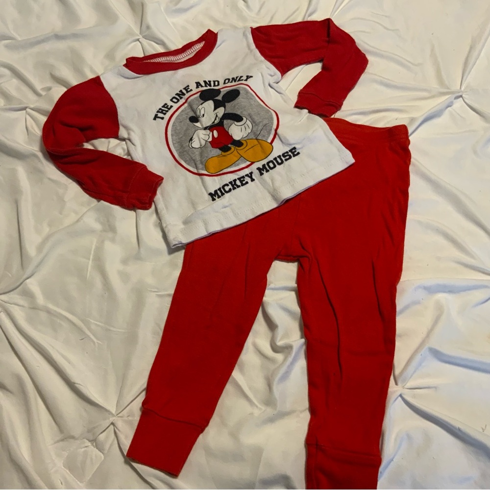 Pick any 5 for $15 Disney Mickey Mouse Red and White Kids Pajamas
